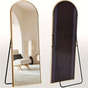Elegant Gold Framed Full-Length Mirror